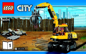 Bedienungsanleitung Lego set 60075 City Bagger und Transportwagen