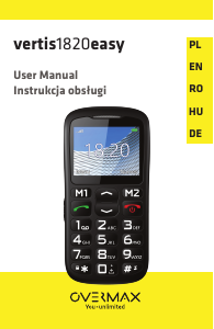 Használati útmutató Overmax Vertis 1820 Easy Mobiltelefon