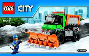 Manual Lego set 60083 City Snowplow truck