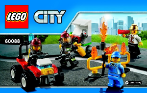 Manuale Lego set 60088 City Starter set dei pompieri