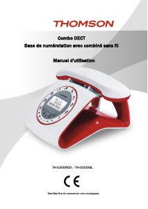 Mode d’emploi Thomson TH-530DSIL Téléphone sans fil
