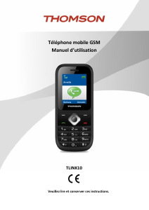 Mode d’emploi Thomson TLINK10 Téléphone portable