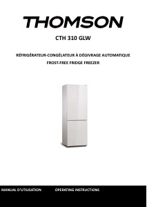 Mode d’emploi Thomson CTH 310 GLW Réfrigérateur combiné