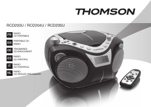 Bedienungsanleitung Thomson RCD204U Stereoanlage