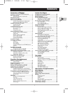 Mode d’emploi Thomson DTH8005 Lecteur DVD
