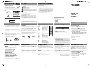 Mode d’emploi Thomson DTH160E Lecteur DVD