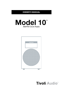 Manuale Tivoli Model 10 Radiosveglia
