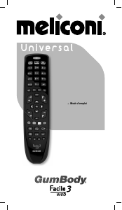 Mode d’emploi Meliconi Facile 3 Web Télécommande