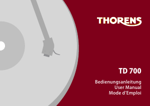 Mode d’emploi Thorens TD 700 Platine