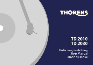 Manual Thorens TD 2010 Turntable