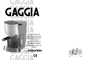 Manual Gaggia Evolution Máquina de café expresso