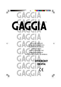 Manuale Gaggia Syncrony Digital Macchina per espresso