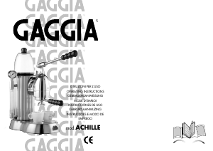 Manual Gaggia Achille Máquina de café expresso