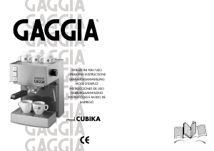 Manual Gaggia Cubika Máquina de café expresso