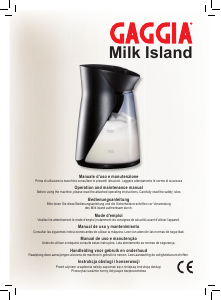 Handleiding Gaggia Milk Island Melkopschuimer