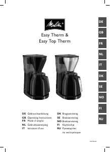 Bruksanvisning Melitta Easy Therm Kaffemaskin