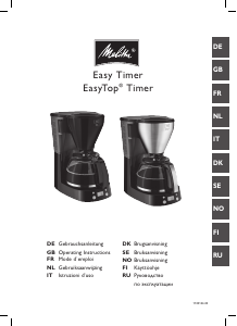 Bedienungsanleitung Melitta Easy Timer Kaffeemaschine