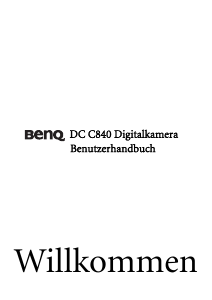 Bedienungsanleitung BenQ DC C840 Digitalkamera