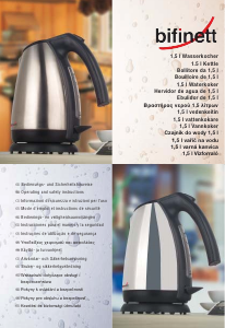 Bedienungsanleitung Bifinett KH 1102 Wasserkocher