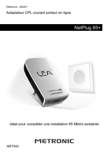 Mode d’emploi Metronic 495207 NetPlug 85+ Adaptateur CPL
