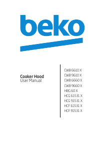 Manuale BEKO CWB 9610 X Cappa da cucina