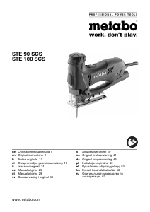 Handleiding Metabo STE 100 SCS Decoupeerzaag