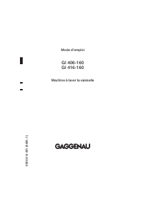 Mode d’emploi Gaggenau GI416560 Lave-vaisselle