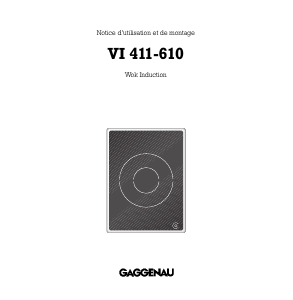 Mode d’emploi Gaggenau VI411610 Table de cuisson