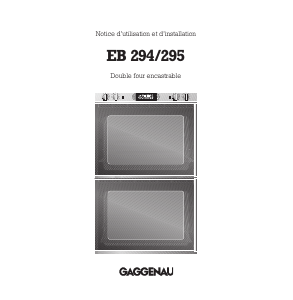 Mode d’emploi Gaggenau EB294131 Four