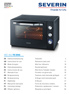 Manual Severin TO 2066 Oven