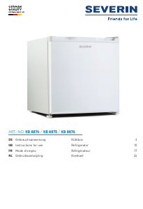 Manual Severin KB 8876 Refrigerator