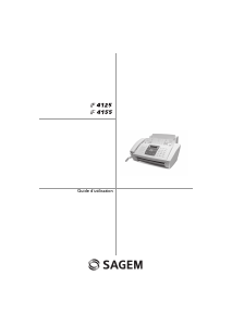 Mode d’emploi Sagem IF 4125 Télécopieur