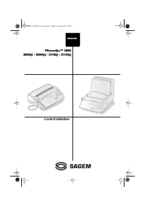 Mode d’emploi Sagem Phonefax 2690 Télécopieur