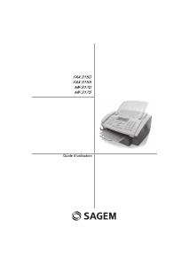 Mode d’emploi Sagem MF 3170 Télécopieur