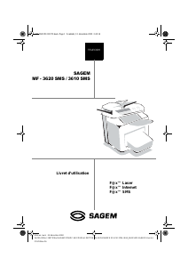 Mode d’emploi Sagem MF 3620 SMS Télécopieur