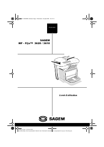Mode d’emploi Sagem MF 3610 Télécopieur