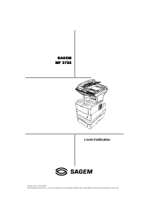 Mode d’emploi Sagem MF 3725 Télécopieur