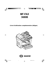 Mode d’emploi Sagem MF 3680B Télécopieur