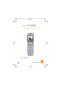 Mode d’emploi Sagem my C5-2M (Orange) Téléphone portable
