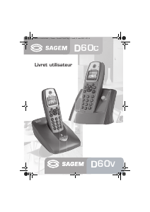 Mode d’emploi Sagem D60C Téléphone sans fil
