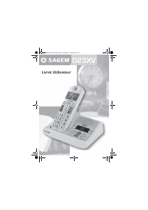 Mode d’emploi Sagem D23XV Téléphone sans fil