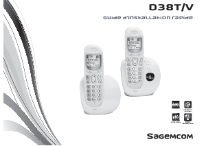 Mode d’emploi Sagem D38T Téléphone sans fil