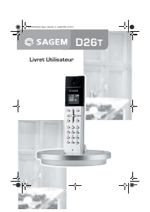 Mode d’emploi Sagem D26T Téléphone sans fil