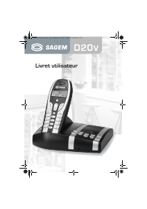 Mode d’emploi Sagem D20V Téléphone sans fil