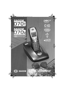 Mode d’emploi Sagem D70V Téléphone sans fil