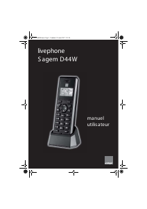 Mode d’emploi Sagem D44W Téléphone sans fil