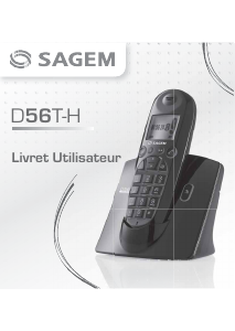 Mode d’emploi Sagem D56H Téléphone sans fil