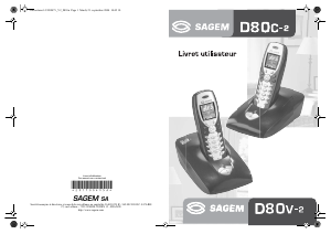 Mode d’emploi Sagem D80V-2 Téléphone sans fil