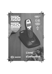 Mode d’emploi Sagem D50T Téléphone sans fil