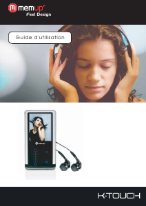 Mode d’emploi Memup K-Touch Lecteur Mp3